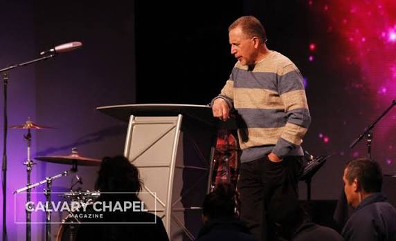 Raul Ries preaching at Calvary Chapel Golden Springs