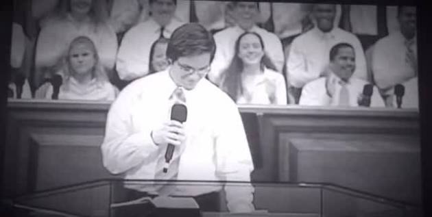 David Wilkerson preaching during the early years of Times Square Church